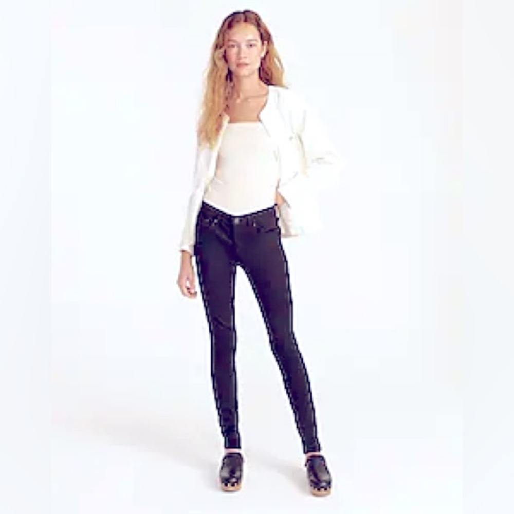 JCREW Toothpick Super Skinny Black Jean Pants. NWT